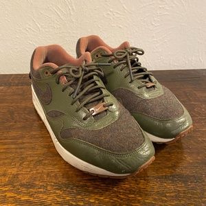 NIKE AIR MAX 1 PENDLETON ID SZ US 10 GREEN BROWN